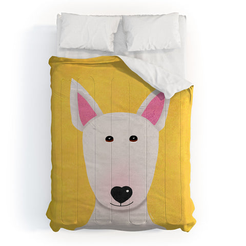 Isa Zapata Bull Terrier love Comforter