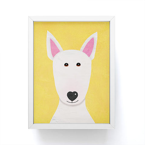 Isa Zapata Bull Terrier love Framed Mini Art Print