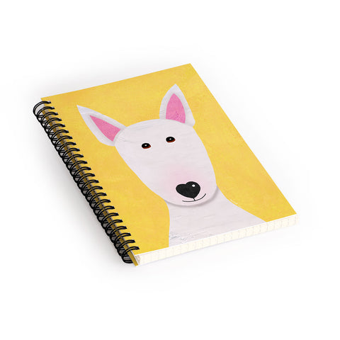 Isa Zapata Bull Terrier love Spiral Notebook