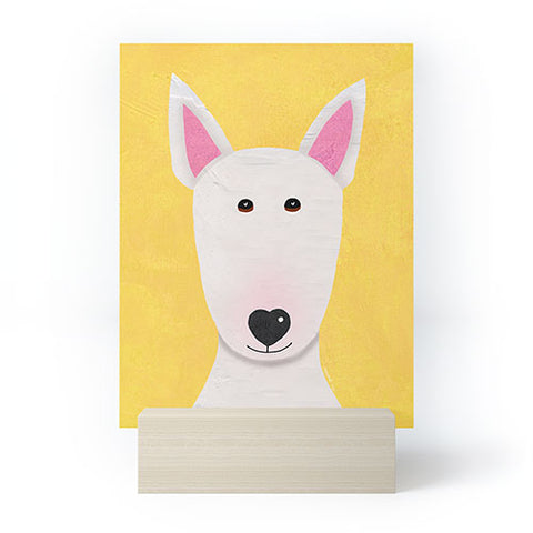 Isa Zapata Bull Terrier love Mini Art Print
