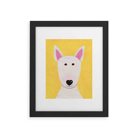 Isa Zapata Bull Terrier love Framed Art Print