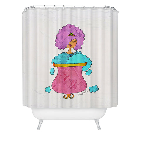Isa Zapata Burbujas Shower Curtain