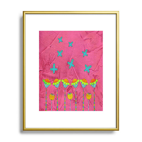 Isa Zapata Butterfly Garden Metal Framed Art Print