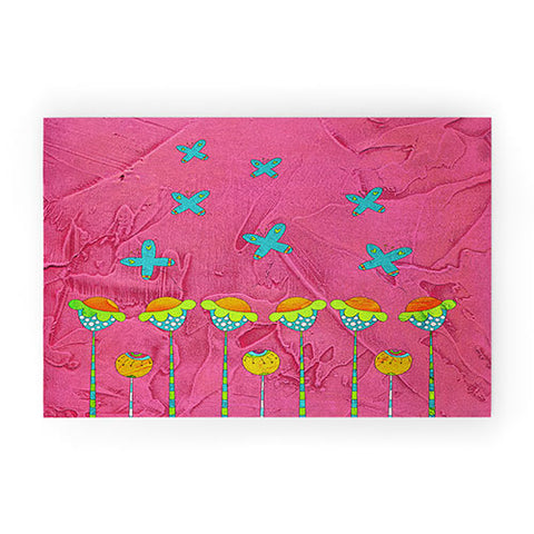 Isa Zapata Butterfly Garden Welcome Mat