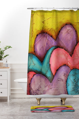 Isa Zapata Cascade Shower Curtain And Mat