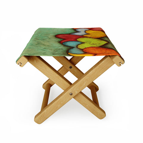 Isa Zapata Chain Of Love Folding Stool