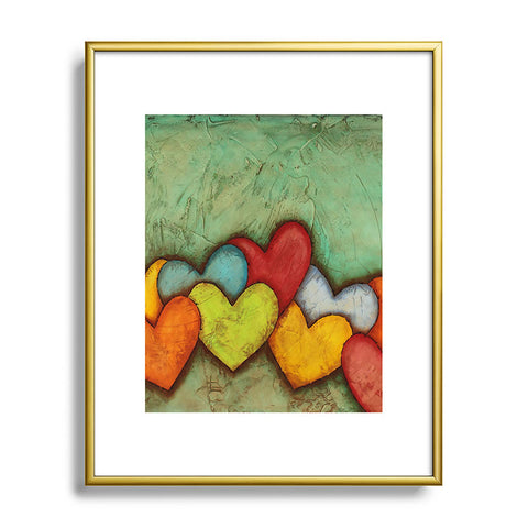 Isa Zapata Chain Of Love Metal Framed Art Print
