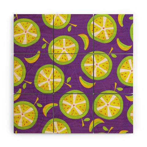 Isa Zapata Citric Heaven Wood Wall Mural