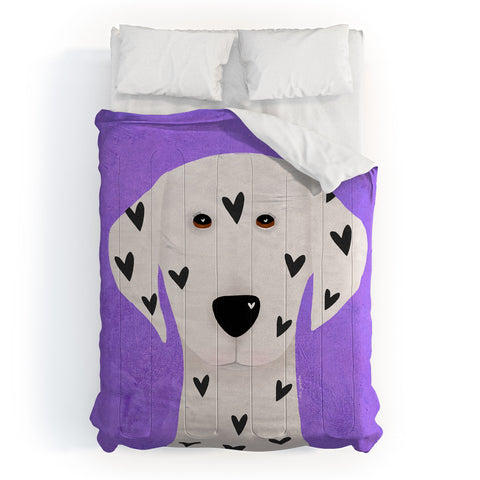 Isa Zapata Dalmatian Love Comforter