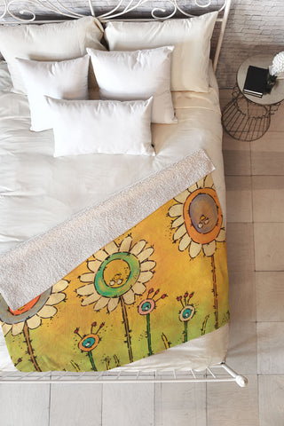 Isa Zapata Dinner At Sunset Fleece Throw Blanket