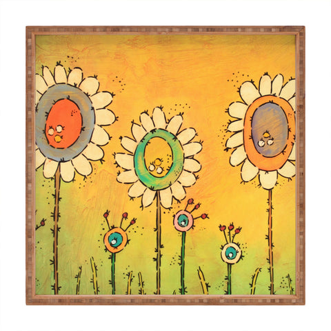 Isa Zapata Dinner At Sunset Square Tray