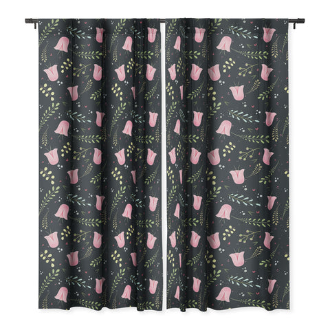 Isa Zapata Eucalyptus roses and love Blackout Window Curtain