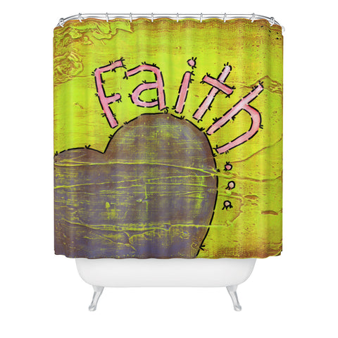 Isa Zapata Faith Shower Curtain