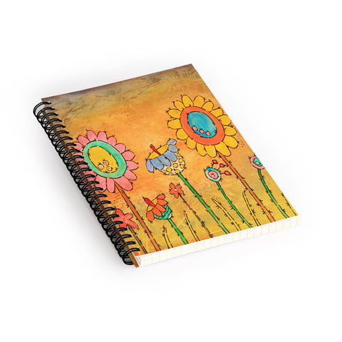 Isa Zapata Festive Garden Spiral Notebook