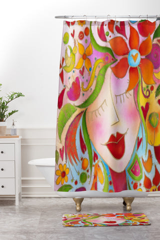 Isa Zapata Free at last Shower Curtain And Mat