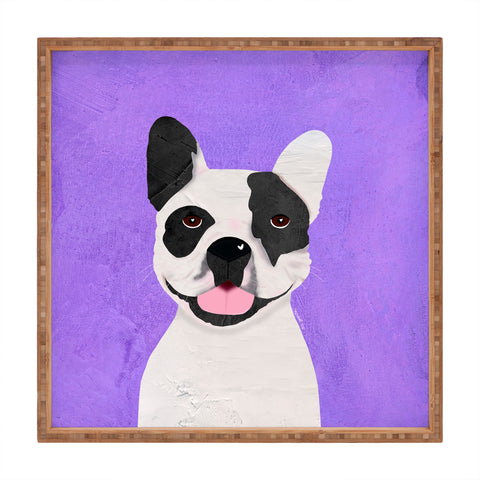 Isa Zapata Frenchie love Square Tray
