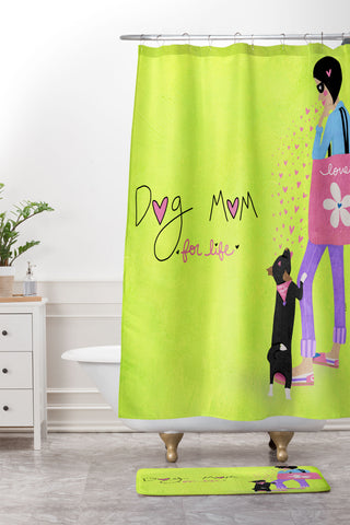Isa Zapata Hold me mom Shower Curtain And Mat