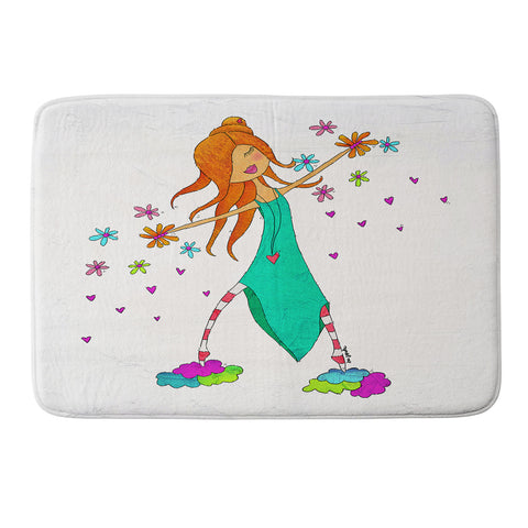 Isa Zapata Je veux Memory Foam Bath Mat