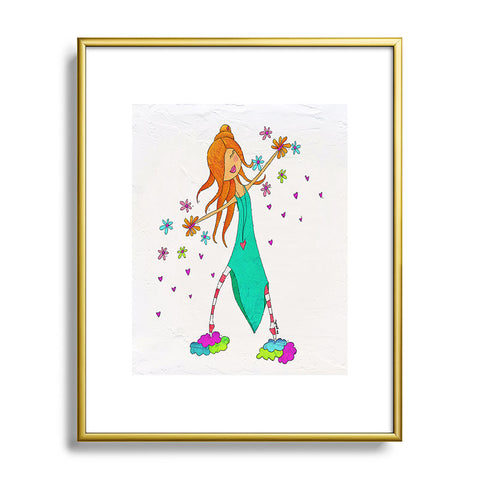 Isa Zapata Je veux Metal Framed Art Print