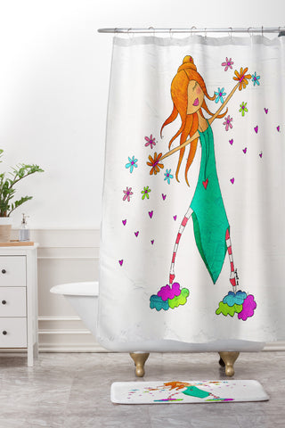 Isa Zapata Je veux Shower Curtain And Mat