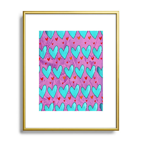 Isa Zapata Love Butterfly Metal Framed Art Print