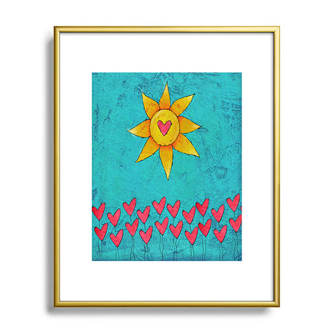 Isa Zapata Love Garden Metal Framed Art Print