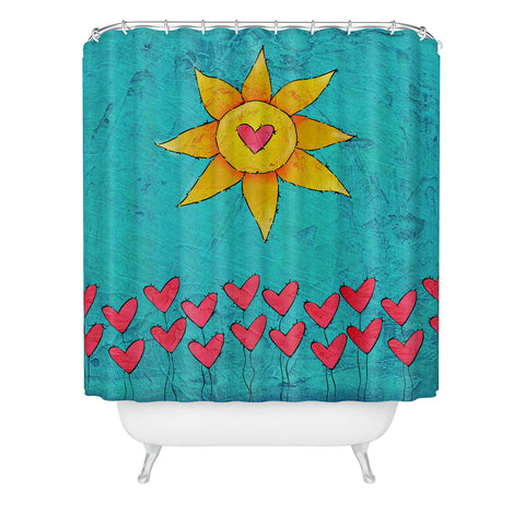 Isa Zapata Love Garden Shower Curtain