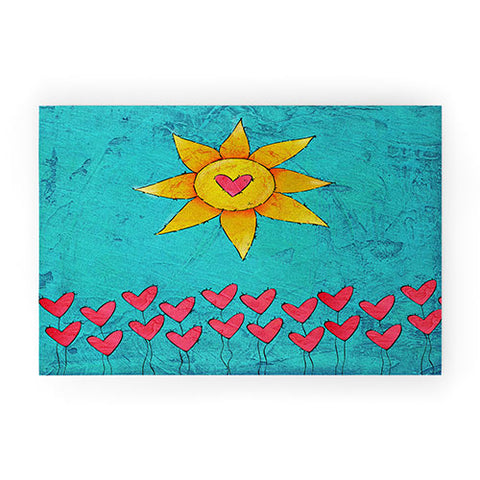 Isa Zapata Love Garden Welcome Mat
