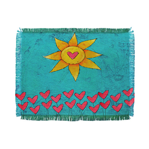 Isa Zapata Love Garden Throw Blanket