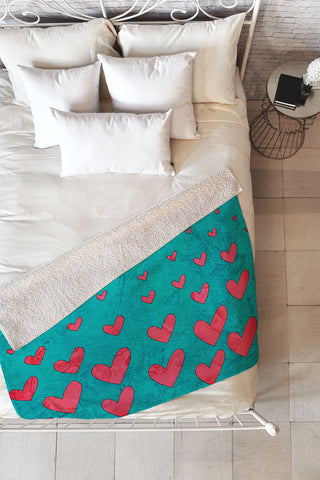 Isa Zapata Love Is In The Air 1 Fleece Throw Blanket