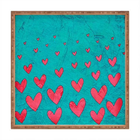 Isa Zapata Love Is In The Air 1 Square Tray