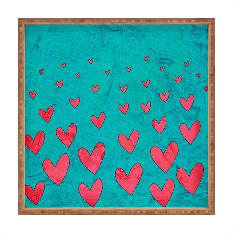 Isa Zapata Love Is In The Air 1 Square Tray