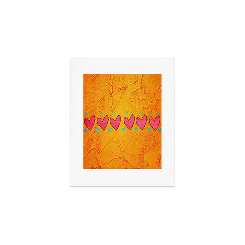Isa Zapata Love Is In The Air Orange Art Print