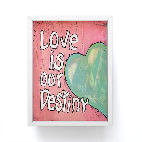 Isa Zapata Love Is Our Destiny Framed Mini Art Print