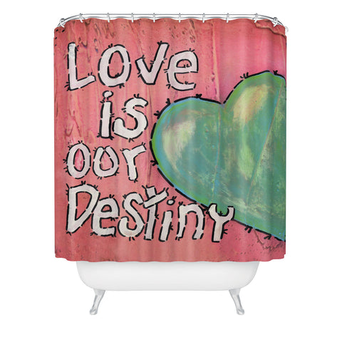 Isa Zapata Love Is Our Destiny Shower Curtain
