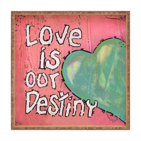 Isa Zapata Love Is Our Destiny Square Tray