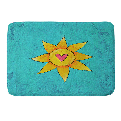 Isa Zapata Love Rays Memory Foam Bath Mat