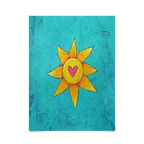 Isa Zapata Love Rays Poster