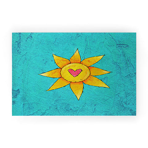 Isa Zapata Love Rays Welcome Mat