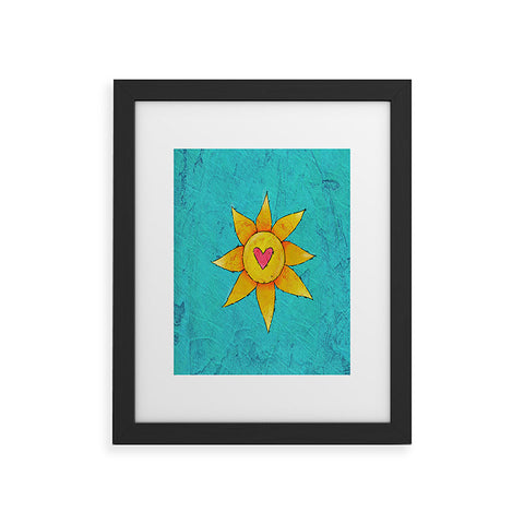 Isa Zapata Love Rays Framed Art Print