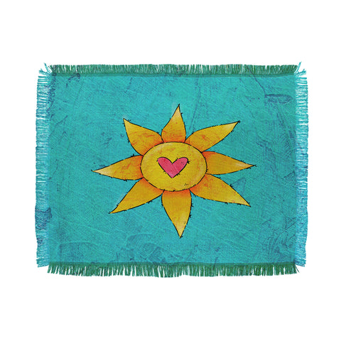 Isa Zapata Love Rays Throw Blanket