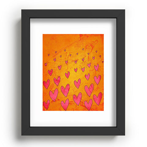 Isa Zapata Love Shower Orange Recessed Framing Rectangle