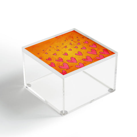 Isa Zapata Love Shower Orange Acrylic Box