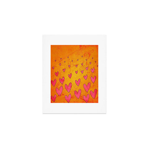 Isa Zapata Love Shower Orange Art Print