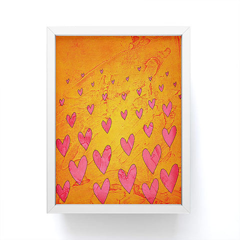 Isa Zapata Love Shower Orange Framed Mini Art Print