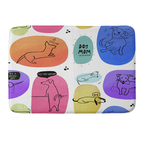 Isa Zapata Mutt Mom Memory Foam Bath Mat