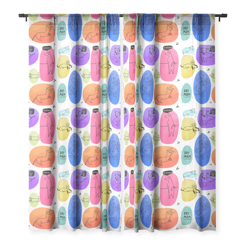 Isa Zapata Mutt Mom Sheer Window Curtain