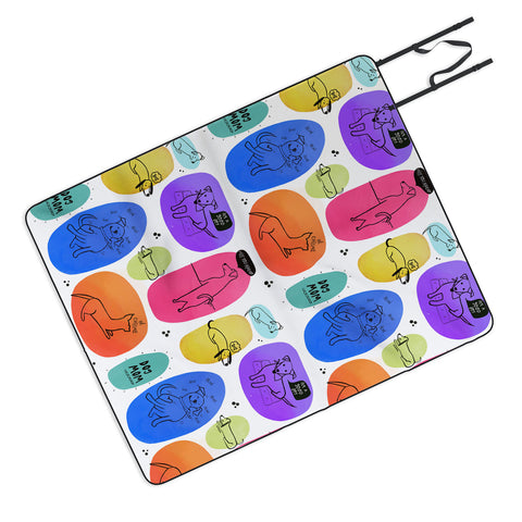 Isa Zapata Mutt Mom Picnic Blanket