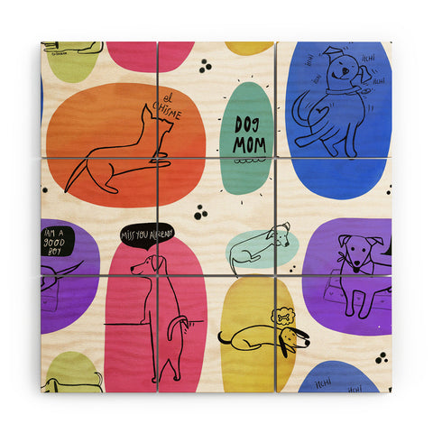 Isa Zapata Mutt Mom Wood Wall Mural
