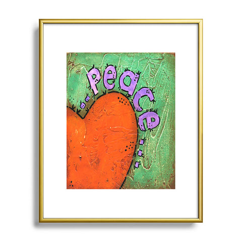 Isa Zapata Paz Metal Framed Art Print